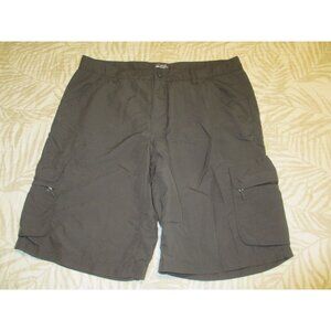 REI Womens Nylon Cargo Shorts Size 14 Dark Gray Lightweight Outdoor Hiking